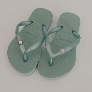 Havaianas Girls Crystal Flip Flop Sandal
